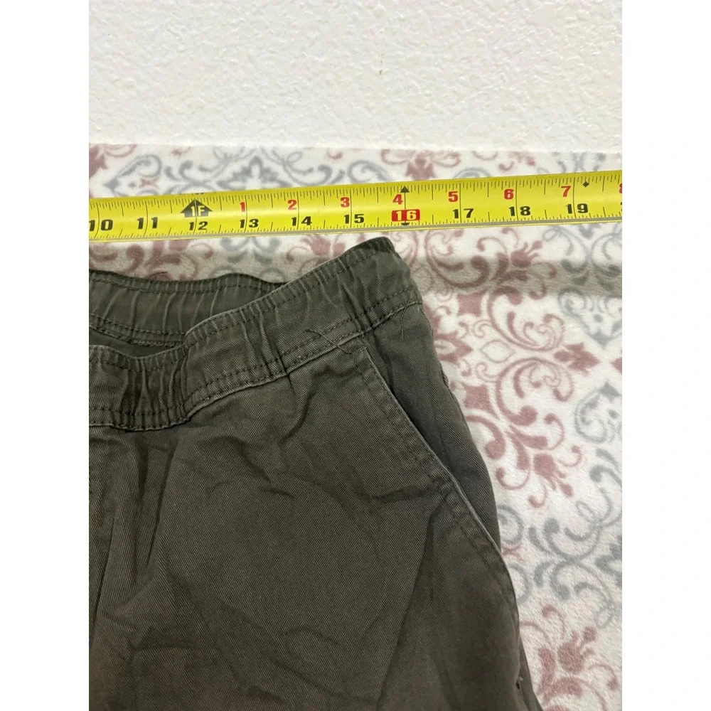 WXYZ Los Angeles Mens Cargo Jogger Pants Olive Green Elastic Waist Size L